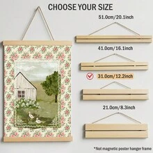 1 Stück französischer Cottagecore Wandkunst Leinwand Poster Drucke Shabby Chic Blumen Scheune Gemälde Kunstwerk Bild Giclee Muster Vintage Landhaus Landschaft Ente Küche Schlafzimmer Dekoration ästhetische Geschenke Deko ungerahmt /gerahmt/Holzaufhängung - Muster - Übersicht 12