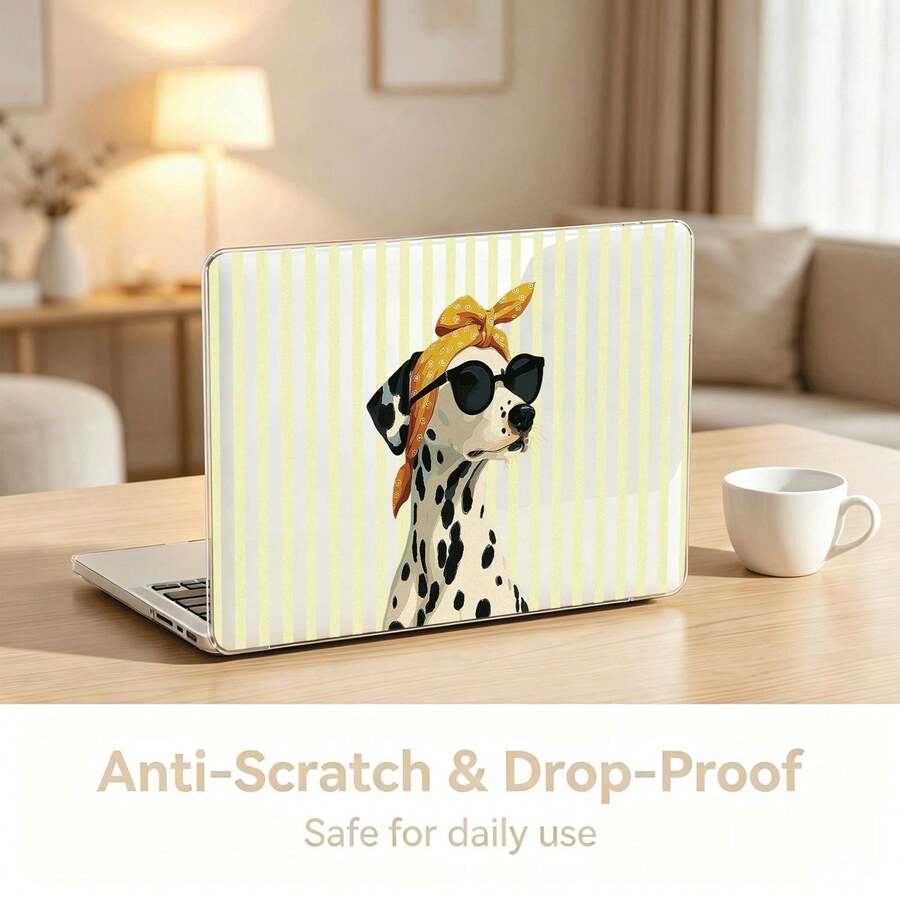 2件組透明硬殼PC保護殼,相容Macbook,防滑矽膠腳墊、鏤空散熱孔、全包覆防震筆電保護殼 - 查看 1