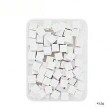 100/50/20pcs Disposable Triangle Sponge Makeup Puff Pads, Dual-Use Wet & Dry Nail Art Sponge Blocks, Non-Powder-Falling Makeup Sponges Cosmetic Tools - Multicolor - View 8