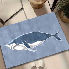 Commercial Mat Matting New Spring Dolphin Pttern Doormat Thickness,Eight Per Squre Meter Mde Of Luxurious Flnnel Materil.Suitble For Bthrooms Entrnces Bedrooms Living Rooms Hllwys Blconies.Lightweight Mchineshble - Multicolor - View 2