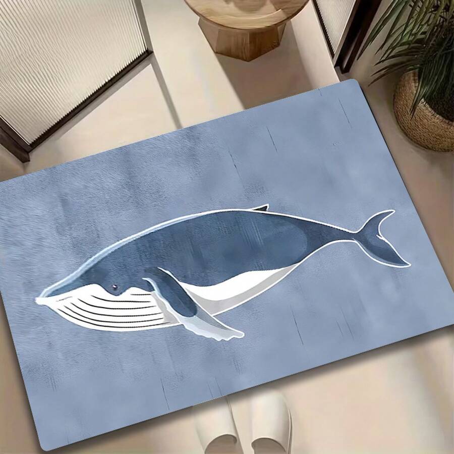 Commercial Mat Matting New Spring Dolphin Pttern Doormat Thickness,Eight Per Squre Meter Mde Of Luxurious Flnnel Materil.Suitble For Bthrooms Entrnces Bedrooms Living Rooms Hllwys Blconies.Lightweight Mchineshble