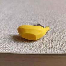 2pcs Worry-Free Banana Artificial Fruit Keychain Bag Pendant, Cute Creative Banana Charm Decoration, Backpack Accessory - Banana With Door Hook - View 5