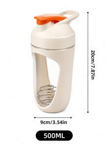 500ml Plastic Shaker Cup, Protein Powder Shaker Cup, Meal Replacement Shake Mixer Cup, Fitness Water Bottle - Multicolor - View 4
