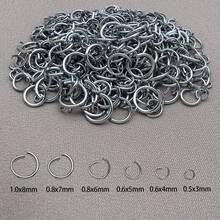 10Pcs 3/4/5/6/7/8mm Stainless Steel Gold Open Ring Round Jump Rings Circle Ring DIY Necklace Earrings Jewelry Making Supplies Accessories - Multicolor - View 3