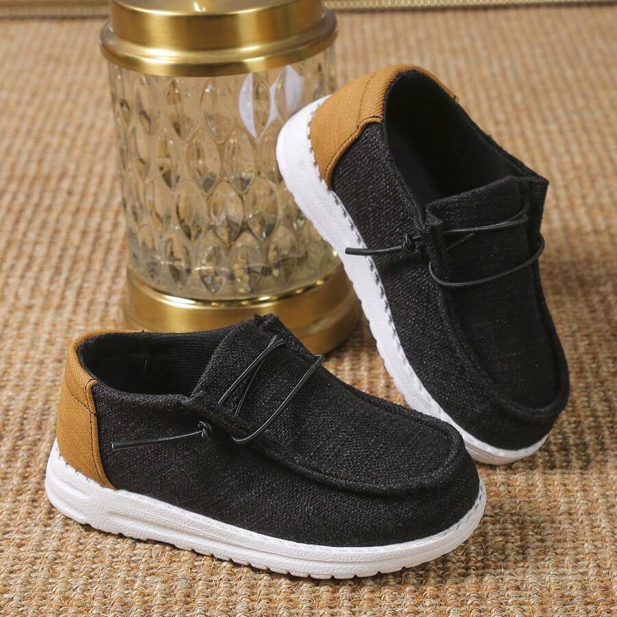 1 Pair Fashionable Casual Lightweight Classic Beautiful Sneakers - Black - View 1