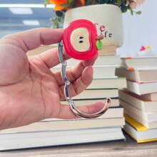 Móc treo túi gấp gọn bằng hợp kim kẽm nhựa resin hình quả táo giả trong suốt, giá đỡ túi handmade làm quà tặng sinh nhật - A - Xem 6