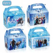 6/12/24pcs Princess Party Favor Boxes With Handles, Foldable Paper Treat Boxes Candy Boxes, Gift Boxes Goodies Boxes For Birthday, Shower, Wedding, Party Supplies Decorations,Princess Gift Box - Cartoon - View 9