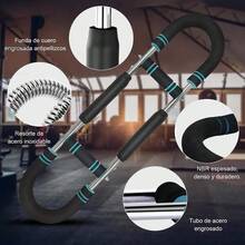 Shaker Arm Trainer, Adjustable Resistance Arm Trainer, Arm Chest y Entrenamiento de Fuerza Parte Superior del Cuerpo, Muscle Training, Chest Exerciser for Men, Detachable Portable Power  Bar - Multicolor - Ver 5