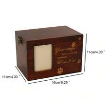 Pet Cremation Urn Ash Urns For Dogs Casket Wooden Box Commemorate Memory Box UK - UK-l313201 - View 9