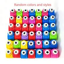 2/6/12pcs Mini Embossing Punch Set, Assorted Colors, Creative Portable Paper Cutting And Embossing Tools, Suitable For DIY Scrapbooking, Greeting Cards And Journal Decoration, Back To School, School Supplies - Multicolor - View 15