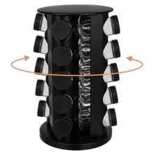 20-Jar Rotating Spice Rack Organizer | Glass Spice Jars Set With Labels, Funnel & Marker. 360° Revolving Countertop Spice Holder For Kitchen Storage. Clear Glass Bottles With Airtight Lids. Compact & Stylish Kitchen - View 4
