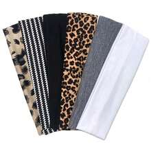 6 Piece Polka Dot Women's Headband Loose Elastic Headband Anti Slip Yoga Fitness Headband Comfortable Anti Slip Facial Makeup Headband - Multicolor - View 8
