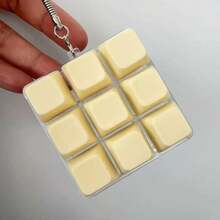 Llavero de teclado cuadrado de 9 teclas/4 teclas/1 tecla, juguete de botón antiestrés, colgante creativo de teclado, adorno decorativo para bolso, regalo para amigos - Multicolor - Ver 28