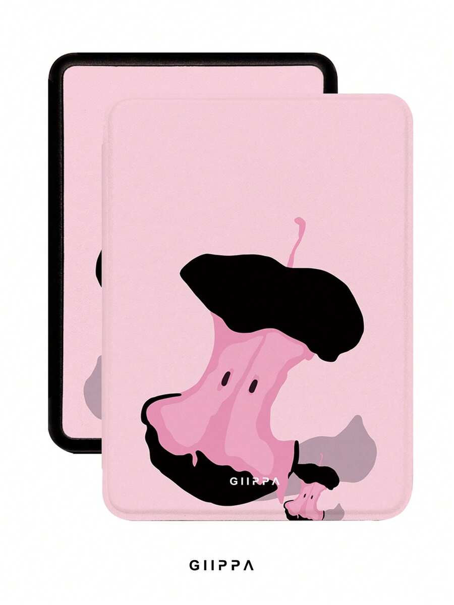 Apple Pattern Protective Case For 7/6.8/6 Inch Kindle Paperwhite (12th/11th/10th/7th/6th/5th Generation - 2024) | Kindle Colorsoft Signature Edition E-Reader Accessory, Cute Minimalist Protective Case With Hand Strap, Suitable As A Gift For Colleagues And Friends - Multicolor - View 1
