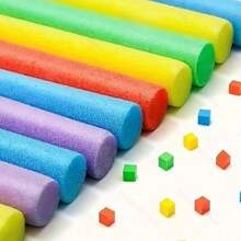 Random Color Foam Stick Set, Suitable For Swimming Lessons, Water Aerobics, Pool Decoration And Arts & Crafts - Perfect For Home, School, Gym And Birthday Party - Bulk Pool Training Equipment, Swimming Pool Enhancement Gear - Colored Solid - View 2