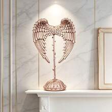 Acrylic Angel Wings Sculpture, Weather-Resistant Indoor/Outdoor Home Decor, Elegant Wedding And Mother's Day Gift, Classic Patio, Garden Or Shelf Desktop Decoration, Angel Decor, Garden Ornament, Design, High-Quality Craftsmanship, Decorative Figurine, Gift Shopper - 1PC - View 5