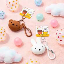 官方授權 Miffy & Boris 系列收納袋，可愛卡通迷你收納小包，多色零錢包與耳機收納盒，包包吊飾配件，粉絲收藏禮物，14歲以上適用 - Coin Purse - - 查看 12
