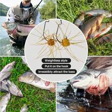 10pcs Bass Fishing Soft Lures Shrimp Shape Multi-Leg Silicone Worm Lures, Slow Sinking Lure Soft Bait Water Spider Soft Worm Multi-Legged - 10 Pieces - View 4