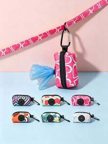 1 pieza Soporte de bolsa para excrementos de perro de moda con conector de correa (correa y bolsas para excrementos no incluidas) - Multicolor - Ver 16