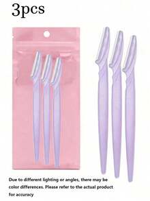30pcs/paquete Exquisitas Navajas Faciales en Bolsa, Recortadores de Cejas y Removedores de Vello Facial, Herramientas de Afeitado Facial Unisex con Hojas de Precisión, 1/3/6/12/24pcs (Rosa) - Multicolor - Ver 27