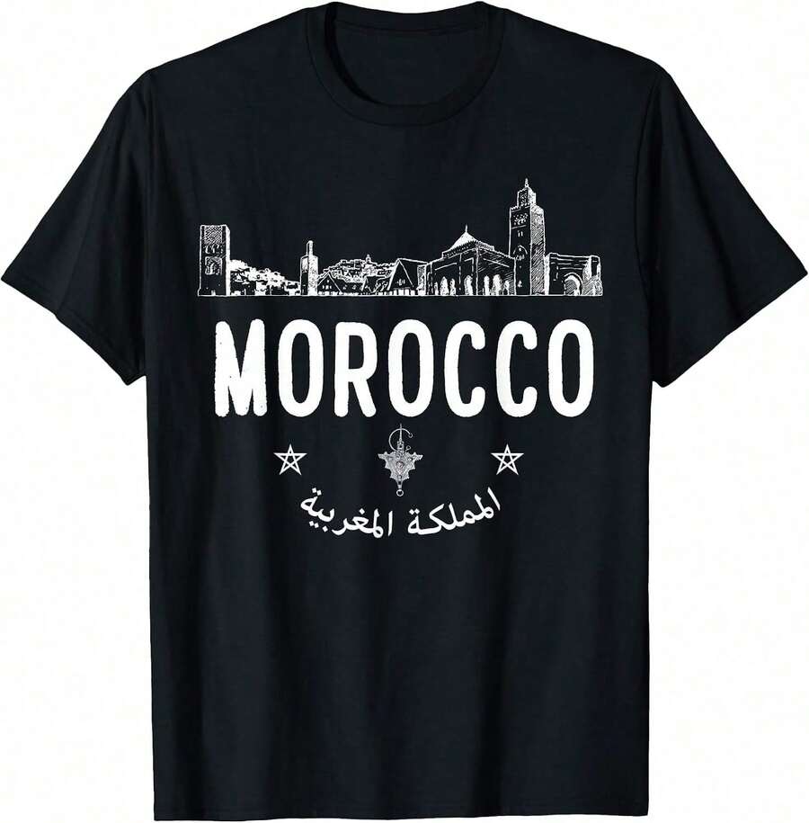 Men T-Shirts - 黑色 - 查看 1