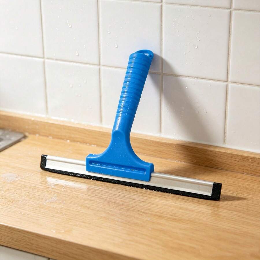 KEHOME Glass Aluminum Sink Cleaning Squeegee With Plastic Handle - Blue - View 1