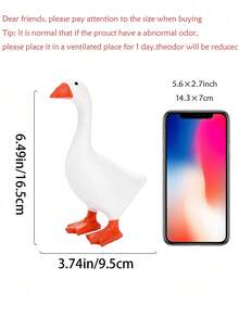 1pc Magnetic Goose Key Holder, Cute Duck Desktop Decor, Can Store Keys And Scissors, Exquisite Animal Resin Craft, Entryway Key Storage, Home Decor, Office Decor, Best Gift For Housewarming, Birthday, Graduation, Holiday - New Model - View 4