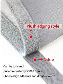 Malla mosquitera autoadhesiva sin taladro invisible para ventanas, fácil de instalar para ventanas batientes del hogar - Malla gris con bordes grises - Ver 4