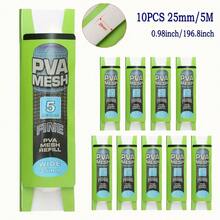 Jaring Pancing PVA, Kantong Pancing PVA, Jaring Larut Air untuk Memancing Ikan Mas, Alat Pancing, Ukuran 25mm/37mm - Putih - View 1