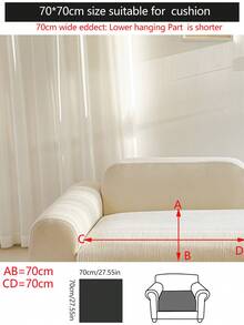 1件四季通用沙發坐墊套，現代簡約防滑沙發座套，防塵防污，可機洗可手洗，柔軟不褪色不掉毛，寵物友好保護套，可調節角落沙發套，適用於臥室、辦公室、客廳、組合家具、L型沙發及1-4人座沙發 - 米色 - 查看 17