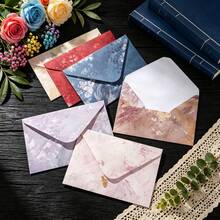 5/10/20pcs Spring Cloud Dream Series High-Quality Vintage Envelopes, Invitation Envelopes, Exquisite Fresh Greeting Cards, 16x11cm, Vintage Chinese Style Envelopes, Wedding Christmas Cards/Letters/Postcards Packaging Envelopes, Back To School Season - Multicolor - View 1