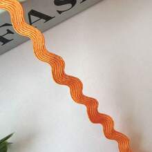 1捲15碼5mm多色聚酯纖維緞帶，鋸齒紋緞帶，DIY手工材料，適用於婚禮、派對、聖誕裝飾 - 多色 - 查看 28