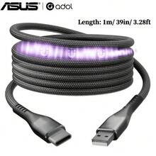 ASUS Type-C Magnetic Charging Cable 60W Super Fast Charge Retractable Portable Braided Phone Charging Cable Compatible With IPhone 17 Fast Charge Apple PD Tablet USB Car Charger Android Dual TPC Magnetic Phone Data Cable Fast Charge - Black - View 7