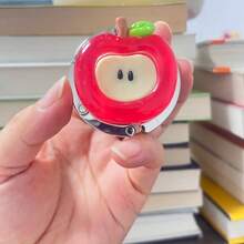 Móc treo túi gấp gọn bằng hợp kim kẽm nhựa resin hình quả táo giả trong suốt, giá đỡ túi handmade làm quà tặng sinh nhật - A - Xem 8