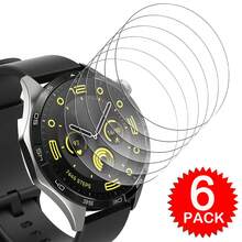 6入組鋼化玻璃透明螢幕保護貼，適用於 Watch GT 6 5 4 3 Pro GT Runner，防刮螢幕玻璃膜，適用 GT6 GT5 GT4 GT3 Pro，尺寸 41mm 42mm 46mm，螢幕保護玻璃膜，生日/男友/女友禮物 - 6包 - 查看 10