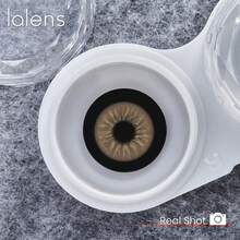 Lalens 深棕色無縫自然漸層圓形隱形眼鏡，1對年用美容隱形眼鏡 DIA 14.20MM BC 8.6MM 批發，適合深色與淺色眼睛的自然融合色調，適用婚禮拍攝、日常妝容、美學派對、約會眼部美化 - secret garden brown - 查看 7