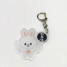 SKZOO "Dominate Seoul" Album Series, Silver CD Disc Wing Design Acrylic Keychain Pendant, Very Cute Bag Accessory - Multicolor - View 12