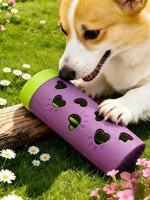New Detachable Pet Slow Feeder Toy | Durable Chewable Treat Roller, Energy Consumption, Boredom Relief, Suitable For Small And Medium Cats And Dogs, Indoor And Outdoor Use - Multicolor - View 6