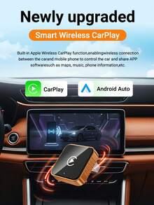 XUDA 新版 CarPlay AI Box Mini Superbox 有線轉無線，無線 CarPlay 與 Android 2合1功能，支援 2.4-5.0 GHz WiFi 5，適用於 99% 配備有線 CarPlay 與 Android 功能的車款 - A - 查看 3