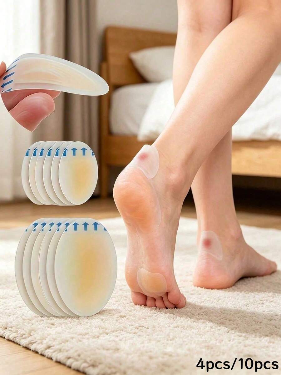 Anti-Wear Heel Pads, Heel Care Stickers, Suitable For Outdoor, Sports, Travel, Home, Office, School And More, Relieve Heel Pain - Multicolor - View 1