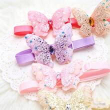 6pcs/Pack (Random Color/Pattern) Adjustable Dog Bow Tie Collar, Suitable For Small Puppies, With Bow Tie Decoration, Spring/Summer Fashion Pet Supplies, Suitable For Parties, Photography, Daily Wear - Bow Tie Collar - Multicolor - View 4