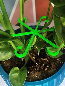 8/4pcs Plant Support Stakes, Climbing Cage, Climbing Frame, Outdoor Potted Plant Support, Indoor Flower Stem Fixing Clips, Gardening Tools, Garden Supplies, Bathroom Accessories, Bathroom Decor Accessories, Outdoor Garden Decor, Decorative Style, Party Decor, Autumn Decor, Home Decor, Room Decor, Halloween Decor, Christmas Home Decor, Back To School, Mini Gadgets - One Size Fits All - View 6