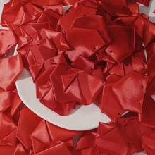 100pcs Semi-Finished Handmade Satin Rose Petals, Suitable For DIY Eternal Rose Bouquets, Reduce Handmade Costs, Easy Assembly, Reduce Repetitive Labor, Improve Floral Production Efficiency, Perforated And Heat-Pressed Styles Randomly Shipped - Petal - View 19