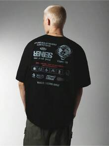 Unisex Oversized Graphic T-Shirt - 白色 - 查看 7