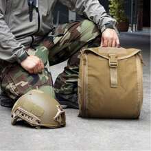 1 pc Tas Ransel Penyimpanan Helm Taktis Kapasitas Ekstra Besar, Kain Oxford Tahan Robek, Banyak Kompartemen dengan Gesper Hook & Loop, Tas Jinjing Bahu Selempang untuk Motor, Bersepeda, Off-Road, Camping dan Aktivitas Outdoor - MultiWarna - View 7
