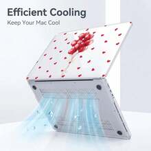 1-Piece Clear Crystal Shockproof Protective Case Compatible With Macbook/Matebook, Full Transparent Hard PC Cover With Cooling Vents, Snug Fit Laptop Shell, Compatible With MacBook 13 Neo/13.3 Air/13.3 Pro/13.6Air/14.2 Pro/15Air/16.2Pro/D16/14 Ultra - View 5