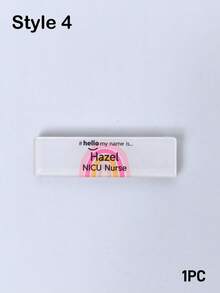 1/3/5pcs Customized Nurse Doctor Acrylic Name Badge, Intern Nurse Doctor Midwife Hospital Staff Pin, Hospital Employee Name Tag, Nurse Appreciation Gift Pin, Anniversary/Medical Party Souvenir - Multi-color (Rainbow) - View 17