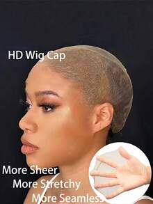 1/3/5 Pcs High Definition Wig Caps,Suitable For Lace Front Wigs, Perfect For Women's Hair Styling, Home, Performances, Weddings, And All Seasons. - Multicolor - View 3