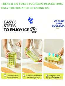 Press-To-Release Ice Cube Tray – A Handy Home Essential For Making And Storing Ice In Your Freezer. - Multicolor - View 10