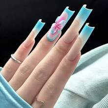 Art des ongles floral, outils d'art des ongles, fleur et feuille jaune hawaïenne, design d'art des ongles, pochoirs d'art des ongles. Convient pour créer des autocollants pour ongles courts, l'art des ongles et la décoration de surface de l'art des ongles. Pour les techniciens en manucure. - Nude - Voir 3